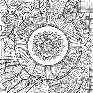 Intricate Mandala Coloring Page 741-590