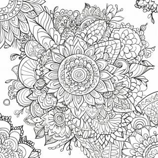 Intricate Mandala Coloring Page 741-591