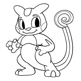 Mewtwo Coloring Pages