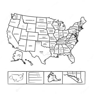 Usa Map Coloring Page 8016-6590