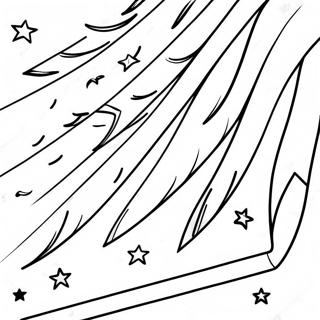 Colorful American Flag Coloring Page 8087-6650