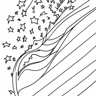 Colorful American Flag Coloring Page 8087-6651