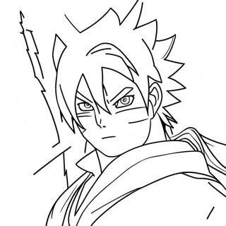 Sasuke Uchiha In Action Coloring Page 82-72