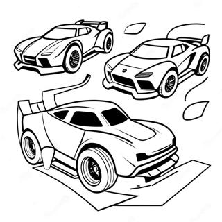 Rocket League Car Racing Coloring Page 8337-6837