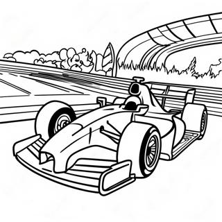 Exciting Formula 1 Race Track Coloring Page 8987-7358