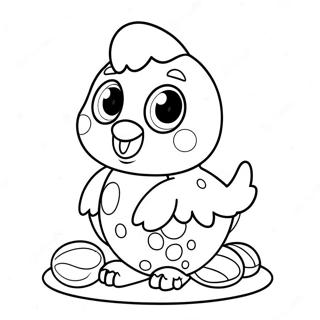 Hatchimal Coloring Page 9016-7373