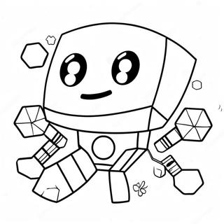 Geometry Dash Character Coloring Page 9046-7397