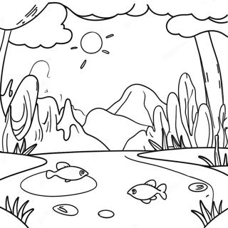 Ecosystem Coloring Page 9286-7582