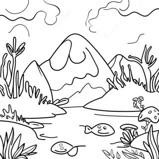 Ecosystem Coloring Page 9286-7583