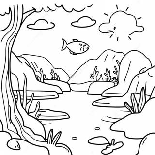 Ecosystem Coloring Page 9286-7584