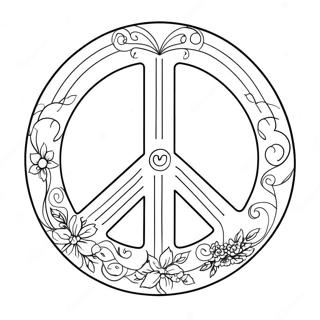 Peace Sign Coloring Page 941-749