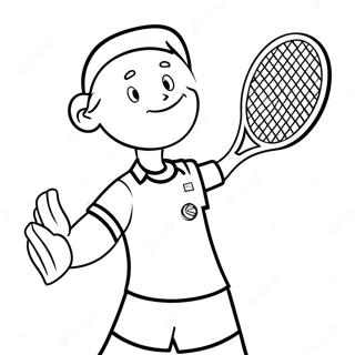 Tennis Coloring Pages