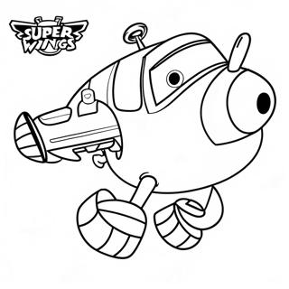 Super Wings Coloring Page 9486-7741