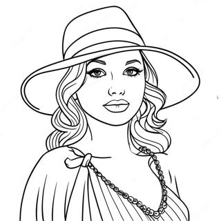 Coquette Coloring Pages