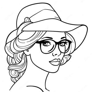 Coquette Fashionista Coloring Page 9706-7919