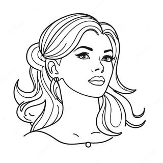 Coquette Fashionista Coloring Page 9706-7920