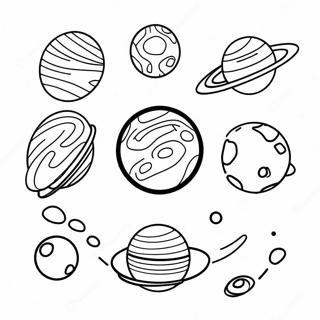 Dwarf Planets Coloring Page 9856-8036
